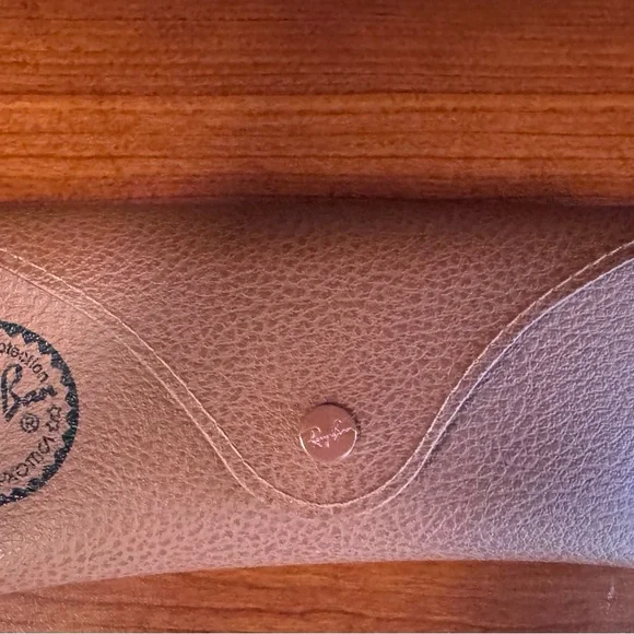 Ray-Ban Gold and Brown Aviator Sunglasses